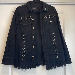 Zara black denim jacket